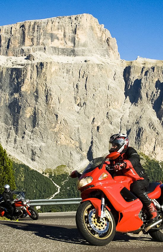 Motorcycle holiday in the Dolomites